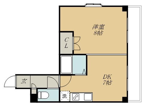 コーポアゼリア 301号室 間取り