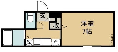 ティアラハウスぶん屋 101号室 間取り