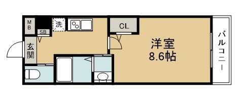 アスコット宮城野 間取り図