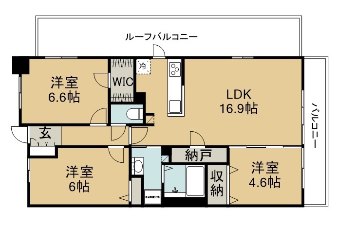 ＤＲＥＳＳＥＲ新田東 間取り図
