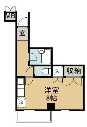 ダイアパレスリバーサイド八幡 501号室 間取り