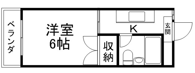 上杉サニーコーポＡ 301号室 間取り