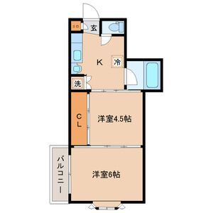 シャングリラ小田原 101号室 間取り