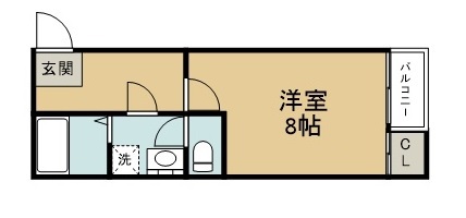 クレフラスト仙台駅北 203号室 間取り