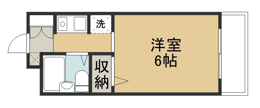 エレガンス宮町 412号室 間取り