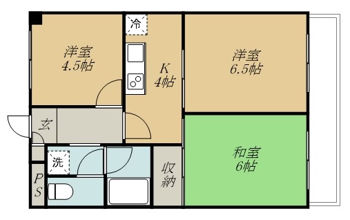 ダイアパレス上杉 805号室 間取り