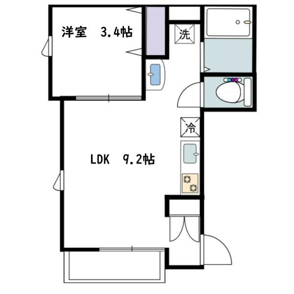 カバリーノ小田原 202号室 間取り