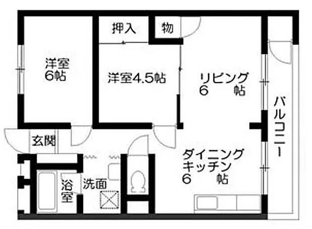 シャトウ福沢２号館 302号室 間取り