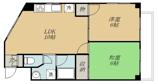 セレニティ仙台東口 301号室 間取り
