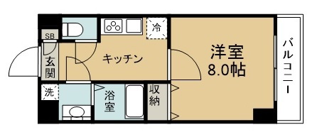 オリンピア宮城野 間取り図