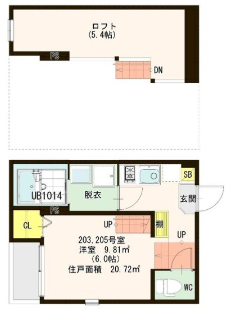 ハーモニーテラス台原Ⅱ 間取り図