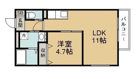 ミッドテラス仙台上杉 間取り図