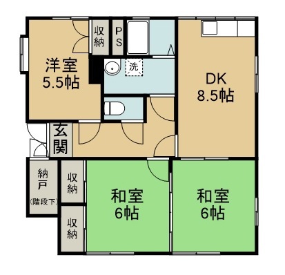 ハイツリトルクレーンⅡ 間取り図