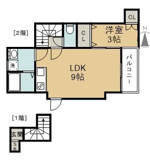 リーコーポ八番館 間取り図
