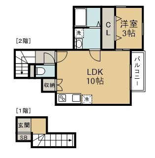 リーコーポ八番館 間取り図