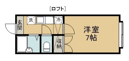 レジェールロゼ八乙女 101号室 間取り