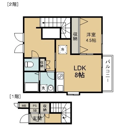 リーコーポ壱番館 間取り図