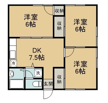 サニーハイツ 間取り図