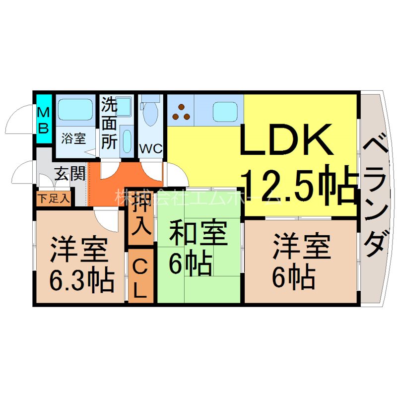 愛知県名古屋市熱田区一番１丁目 間取り