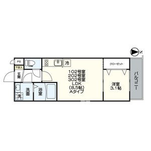 ジュネス十番町 間取り