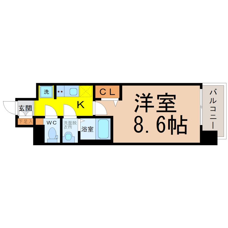 プレサンス大須観音ディオ 間取り