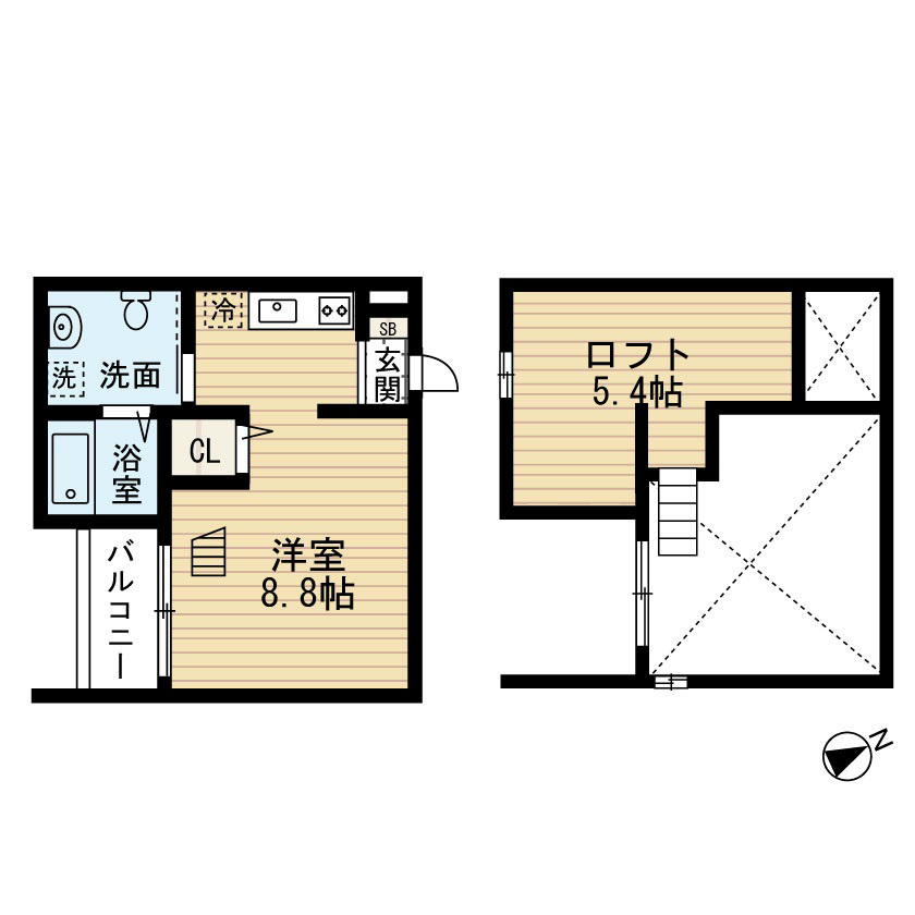 ｌａｌｕｃｅ（ラルーチェ） 間取り