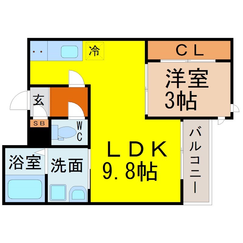 愛知県名古屋市中村区栄生町 間取り