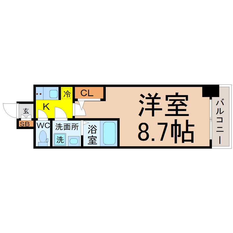 S-RESIDENCE名駅West 間取り