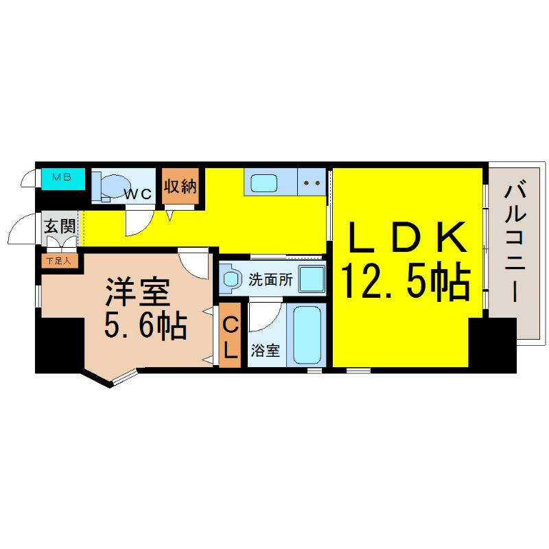 愛知県名古屋市西区名駅３丁目 間取り