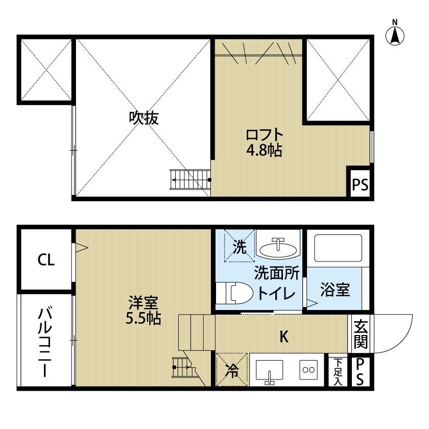 フェリオ平安通 間取り