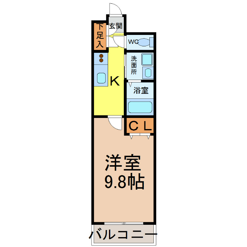 愛知県名古屋市中村区西米野町１丁目 間取り