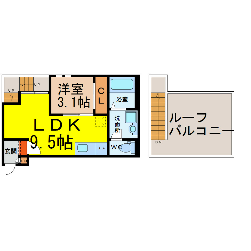 愛知県名古屋市熱田区千代田町 間取り