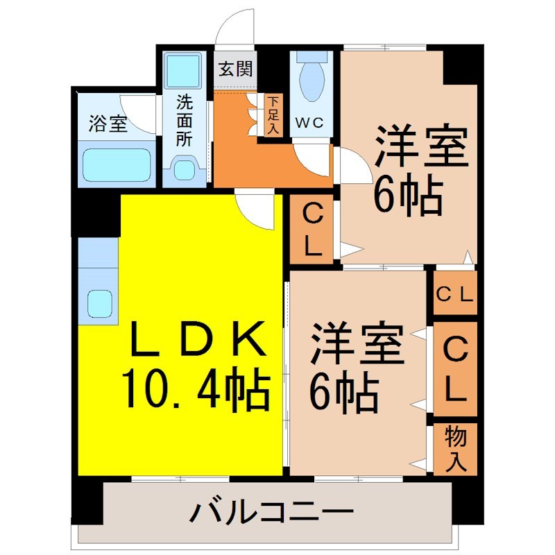 レージュ幸心 間取り