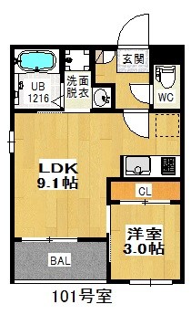 ＲＥＧＡＬＥＳＴ茶屋ヶ坂 間取り