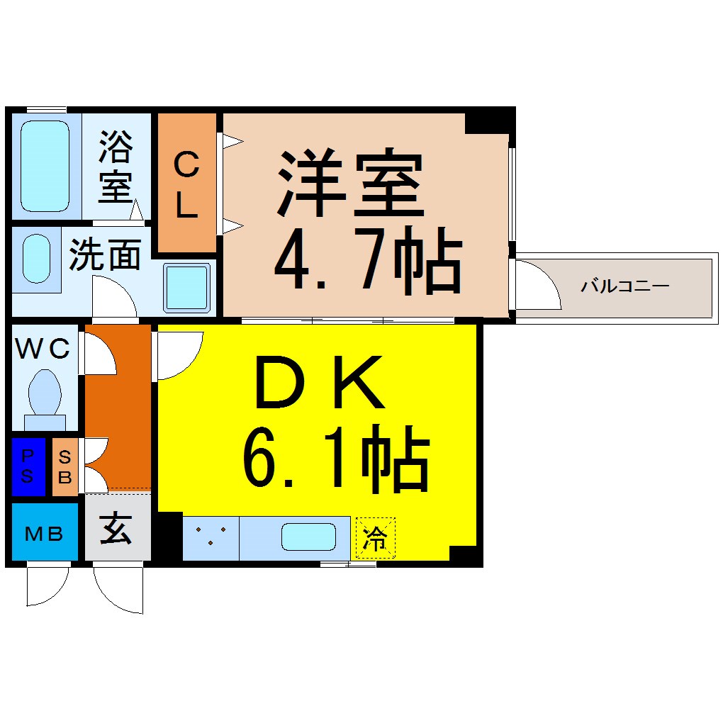 グランレーヴ則武 間取り
