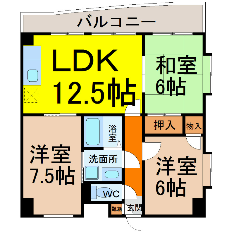 ＧＳＴＥＲＲＡＣＥ（ジーエステラス） 間取り