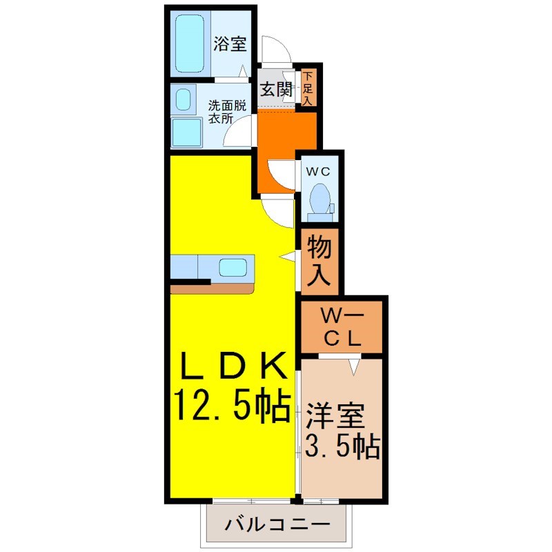 ユヒシア城北 間取り