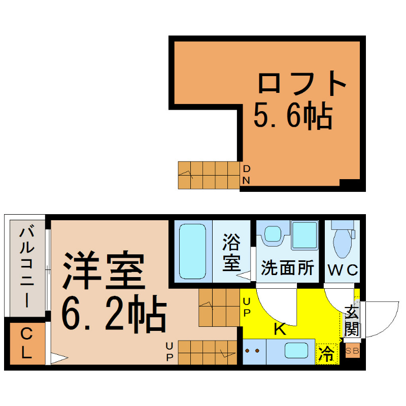 クレール・Ｋ・桜山 間取り