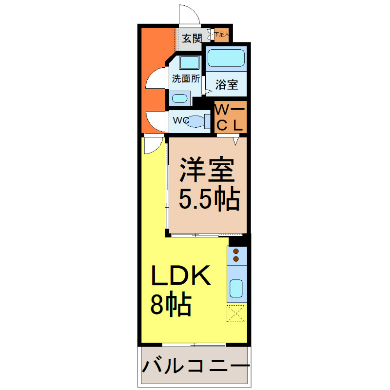 ロイヤルピジョン岩塚 間取り