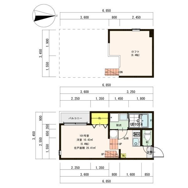 Ｌａｌｕｃｅ桜本町 間取り