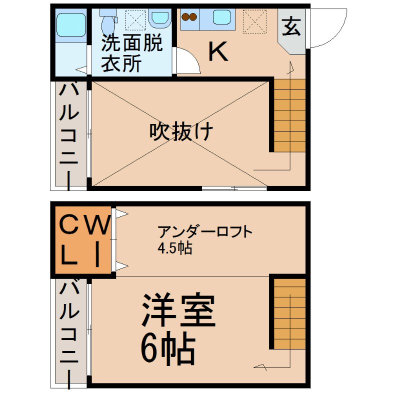 Ｇｒａｎｄｏｌｅ志賀本通Ⅰ 間取り