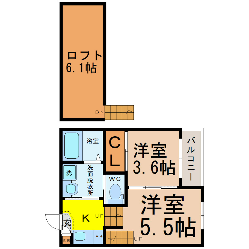 ｆｕｅｒｚａ（フェルサ） 間取り