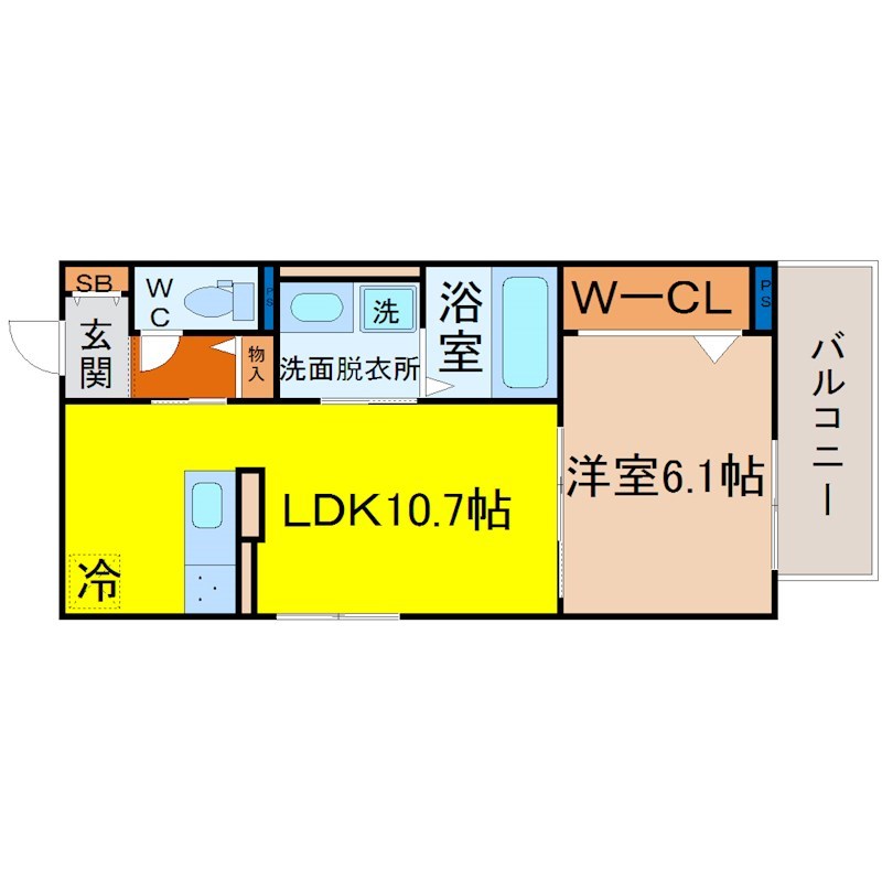 D-room名駅D棟  間取り