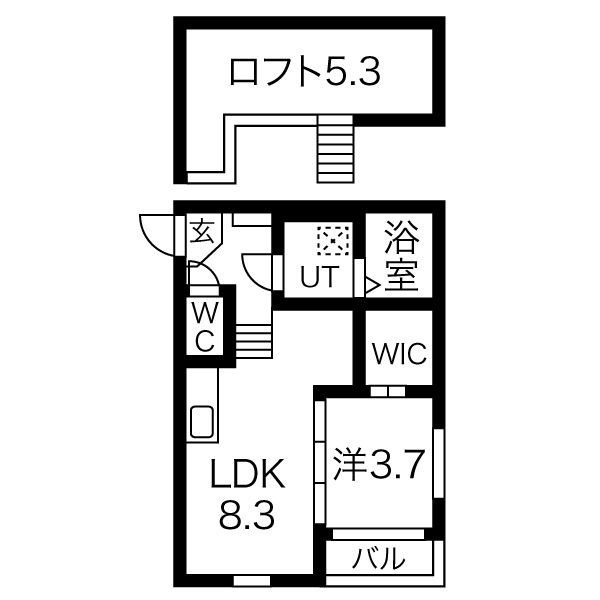ハーモニーテラス十番II 間取り