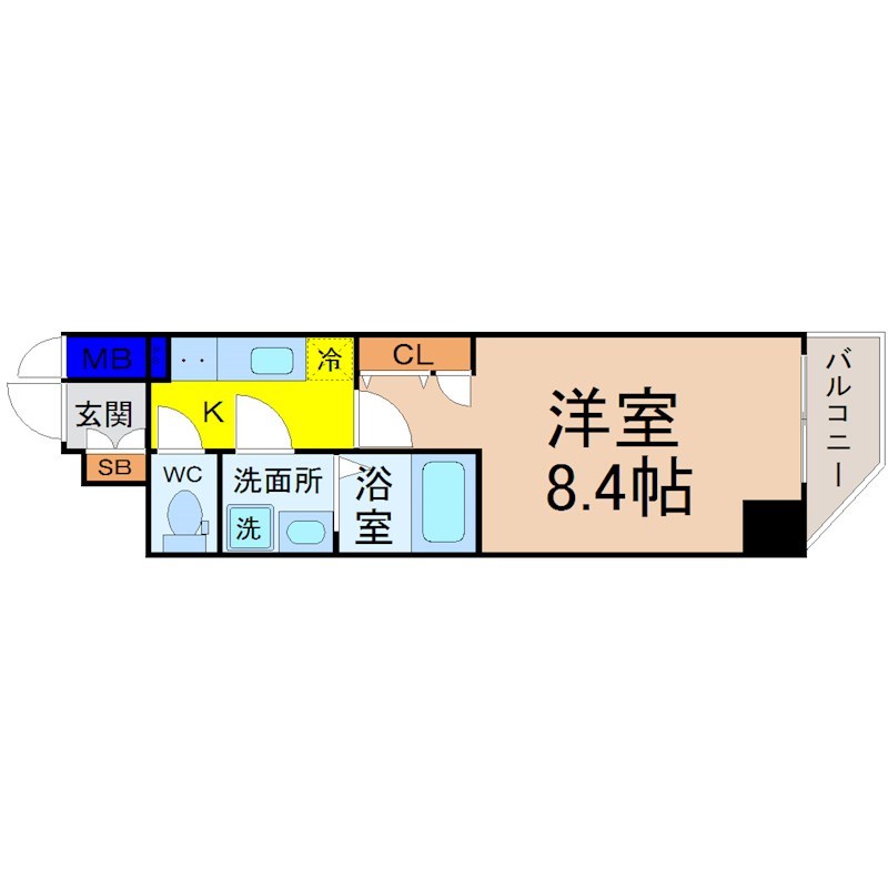 エスリード名古屋 STATION CENTRAL 間取り