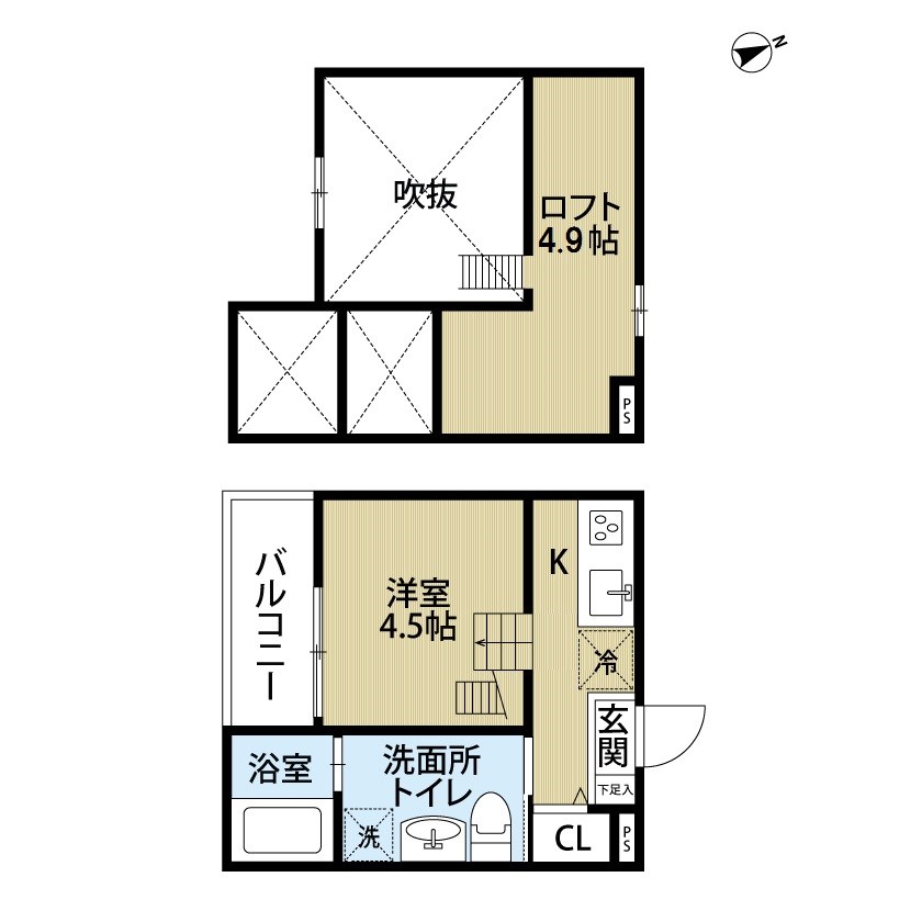 Tom`s tenement3（トムズテネメントスリー） 間取り