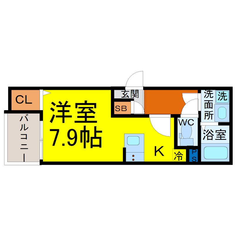 Calm庄内通(カームショウナイドオリ) 間取り