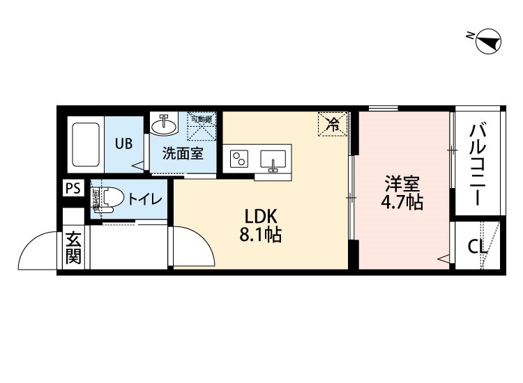 ＴＡ呼続3丁目II　B棟 間取り
