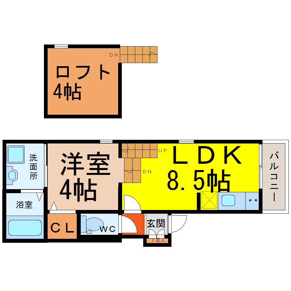 リアンジュ志賀本通 間取り