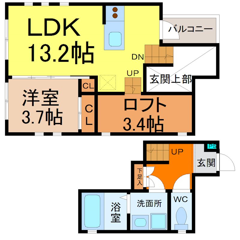 Ｅｔｏｉｌｅ中村(エトワール中村)   間取り
